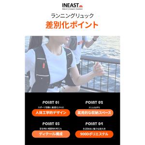 イニスト ランニングリュック ランリュック ラ...の詳細画像1