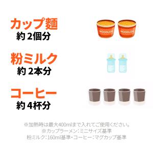 【最大100℃】Bluefeel コードレスU...の詳細画像4