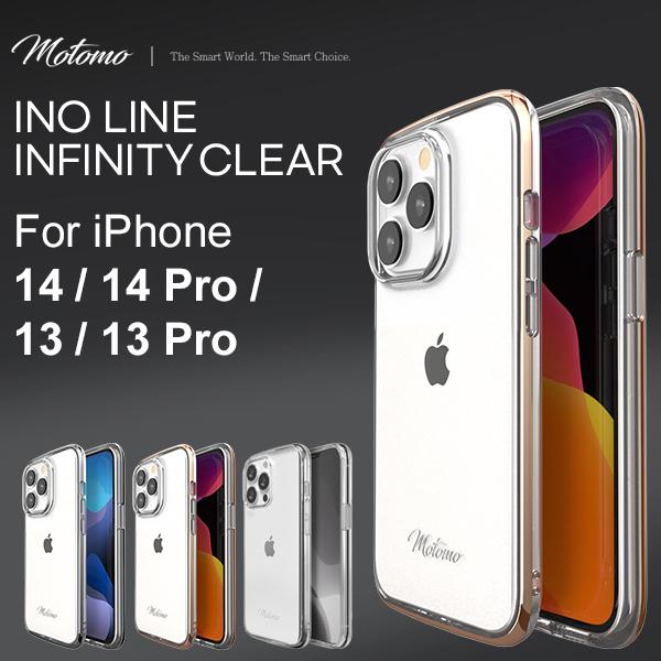 iPhone14 iPhone13 ケース motomo INFINITY Clear 耐衝撃 韓国...
