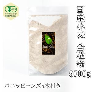 オーガニックJAS 認証 全粒粉国産小麦 租蛋白...の商品画像