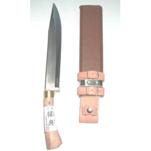 アウトドアナイフ 日本製 鋼典 山鉈 240mm 鍔付コブ柄鋼付 片刃 C-30 キャンプナイフ ツールナイフ コンパニオン ヘビーデューティー｜vanillamo