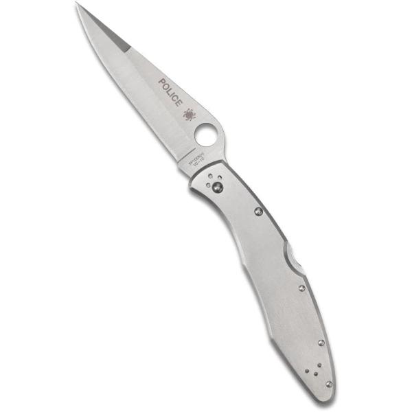 アウトドアナイフ 日本製 C07P スパイダルコ ポリスモデル ステンレス 直刃 Spyderco ...