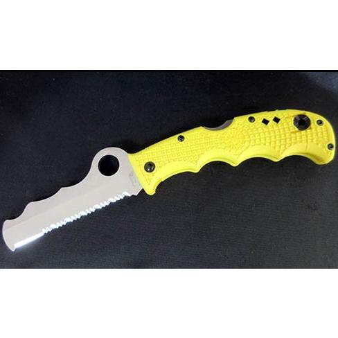 アウトドアナイフ 日本製 C79PSYL スパイダルコ アシストソルト 波刃 イエロー Spyder...