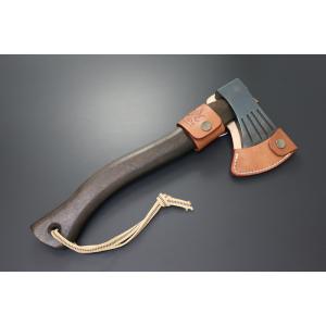 アウトドアナイフ 日本製 KB-157 関兼常 暖炉 割込手斧 450g 焼樫 曲柄 アウトドア ナ...