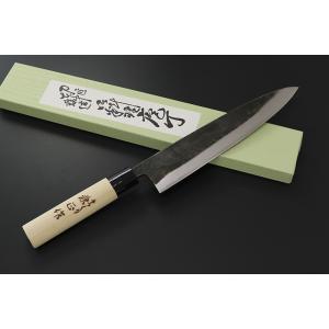 在庫限り品】 正本総本店 MASAMOTO 本霞・玉白鋼 出刃庖刀 包丁 180mm
