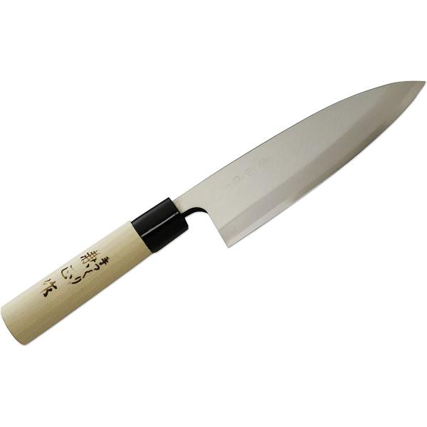 包丁 日本製 KC-587 関兼正 Sシリーズ ステンレス鋼付 PC口朴柄 出刃 165mm 出刃柳...