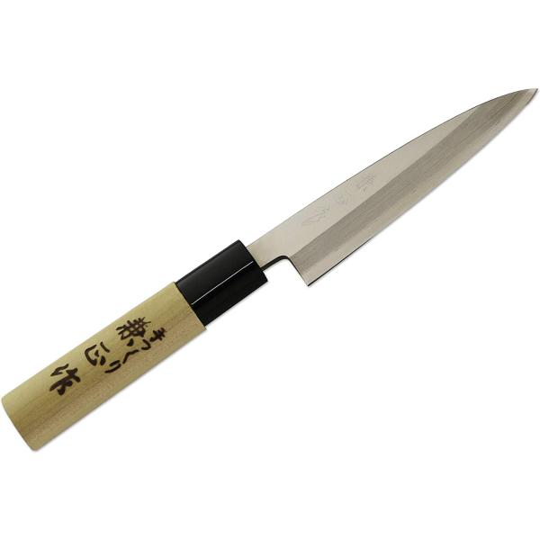 包丁 日本製 KC-589 関兼正 Sシリーズ ステンレス鋼付 PC口朴柄 貝サキ 120mm
