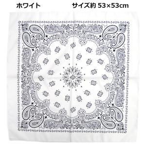 バンダナ 53cm 55cm ペイズリー 無地...の詳細画像5