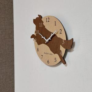 はみだしワンちゃん壁掛け時計 ボーダーコリー ...の詳細画像3