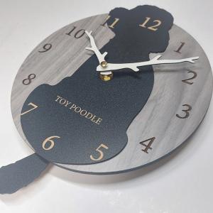 はみだしワンちゃん振り子壁掛け時計 トイプード...の詳細画像2