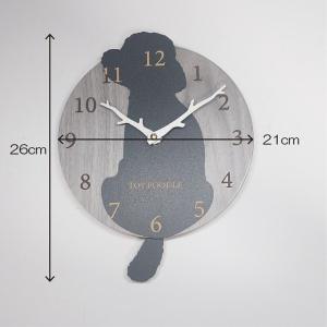 はみだしワンちゃん振り子壁掛け時計 トイプード...の詳細画像5