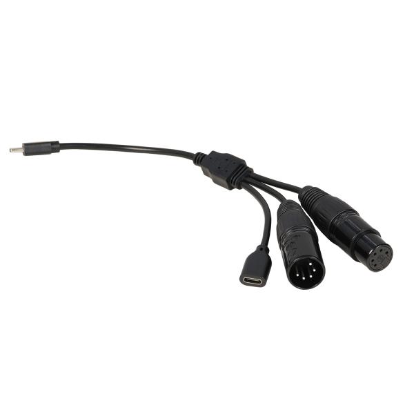NANLITE CB-DMX-USBC-1/3II USB-C to DMX ケーブルスプリッター ...