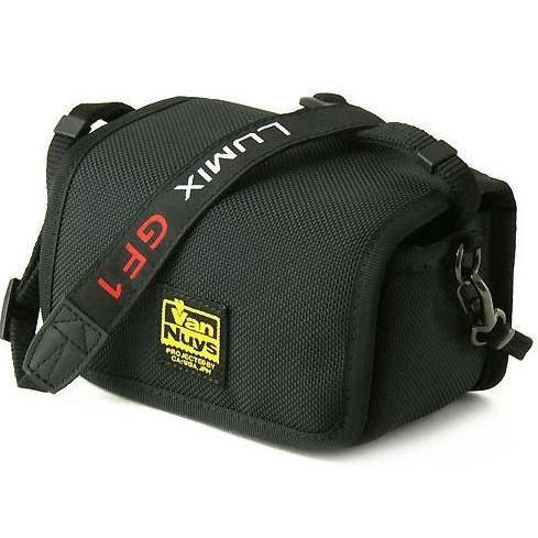 LUMIX ( ルミックス ) GF1用/キャリングケ−ス／横型/帆布のバッグ用ストラップ付き（バリ...