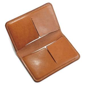 ビンテージ オイルレザー の 薄型 名刺 ケース ／ カスタム モデル < レザー カードケース leather card case >