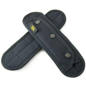 一体タイプ/滑り止め素材と、低反発クッション材入りショルダーパット（8号帆布/ブラック）【バンナイズ/VanNuys】