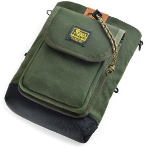 セミフラップ フロントポケット付き ウエストオープンツールバッグ < 帆布 ウエスト バッグ サブバッグ サブポケット >