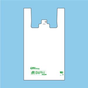 バイオエコナバッグ４５号ＬＬ乳白１００　エコ レジ袋　サトウキビ由来のバイオマス素材を配合。レジ袋有料化対策｜vanqur