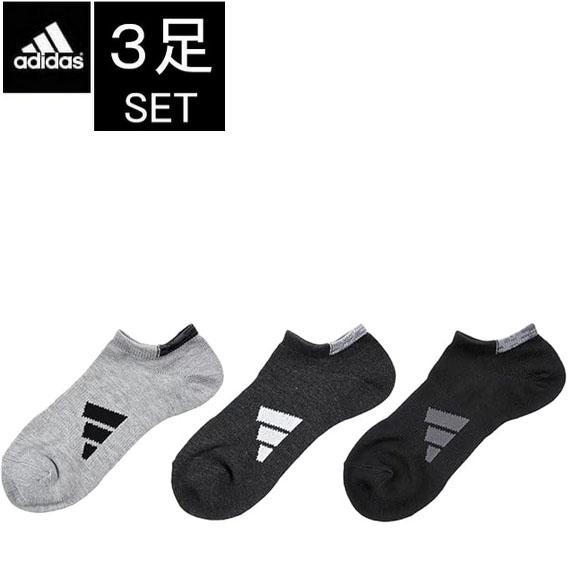 3足セット（adidas）アディダス ソックス メンズ 06E90W ソックス 3p 靴下 アディダ...
