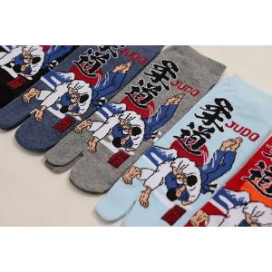 足袋ソックス メンズ 柔道柄 スポーツ タビソ...の詳細画像2