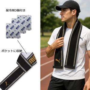 PUMA 保冷剤 付き クールネックタオル ク...の詳細画像1