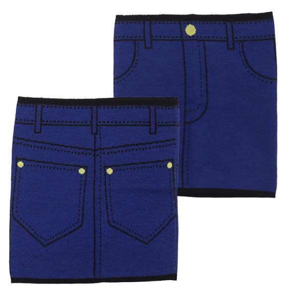 日本製 デニム柄 腹巻 メンズ 和モダン 和柄 縁起物 毛 混 おしゃれ 見えてもOK ジーパン柄