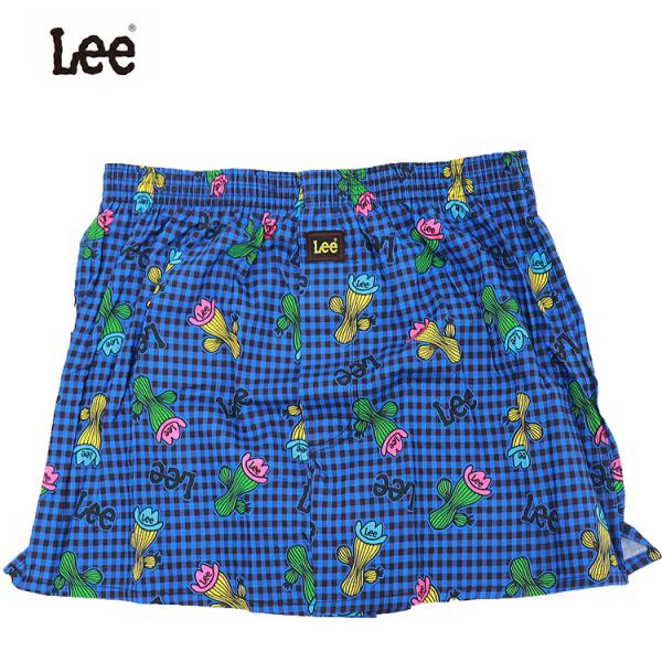 Lee トランクス メンズ 前開き サイドスリット 綿100％ ゆったり かわいい ブランド 男性下...