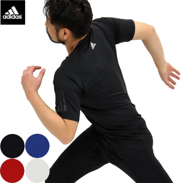 adidas ストレッチ 半袖ｔシャツ 丸首 吸汗速乾 クルーネックショートスリーブｔシャツ apr...