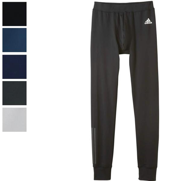 冬 adidas アディダス ロングタイツ メンズ タイツ 前とじ 裏起毛 防寒 あったか フルレン...