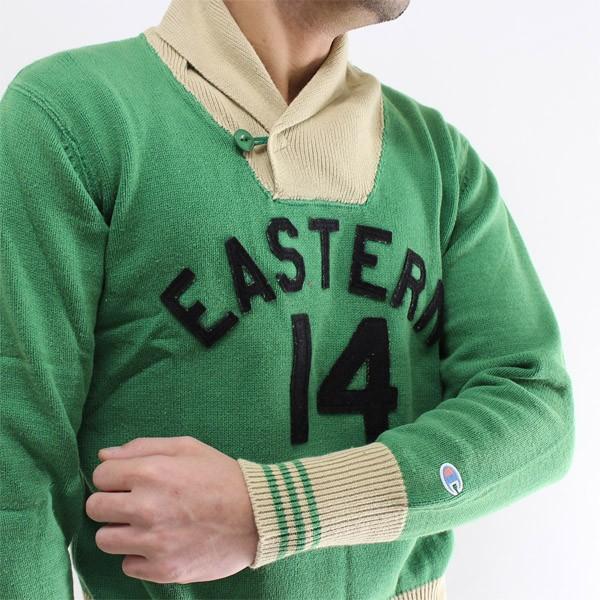 50％OFFセールChampion チャンピオンのサマーセーター（綿100%グリーン)C3-BA01