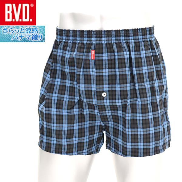 B.V.D. 綿涼 トランクス 前あき 綿100％ パナマ織り GR945 BVD メンズ 男性下着...