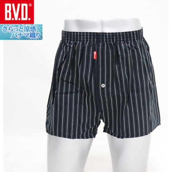 B.V.D. 綿涼 トランクス 前あき 綿100％ パナマ織り GR945 BVD メンズ 男性下着...