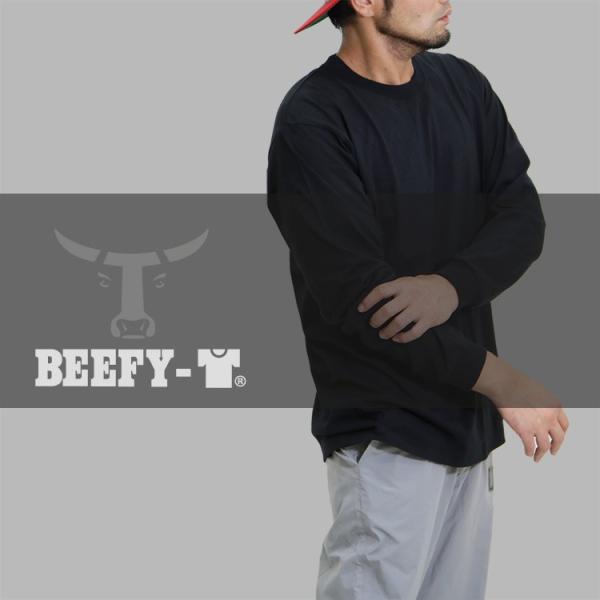 Hanes (ヘインズ) ビーフィー 長袖ｔシャツ ロング BEEFY-T ロンｔ