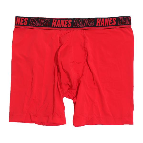 Hanes ヘインズ ナイロン ボクサーパンツ メンズ 吸汗速乾 抗菌防臭 前開き ストレッチ MO...