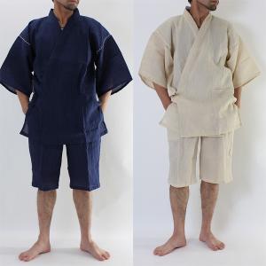 日本製 最高級(近江の麻100%本麻)じんべい ...の商品画像