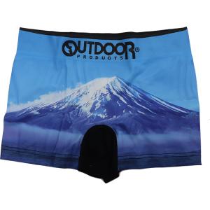 outdoor ボクサーパンツ メンズ 富士山 富士 Fuji 山 風景 成型 ストレッチ まえとじ...