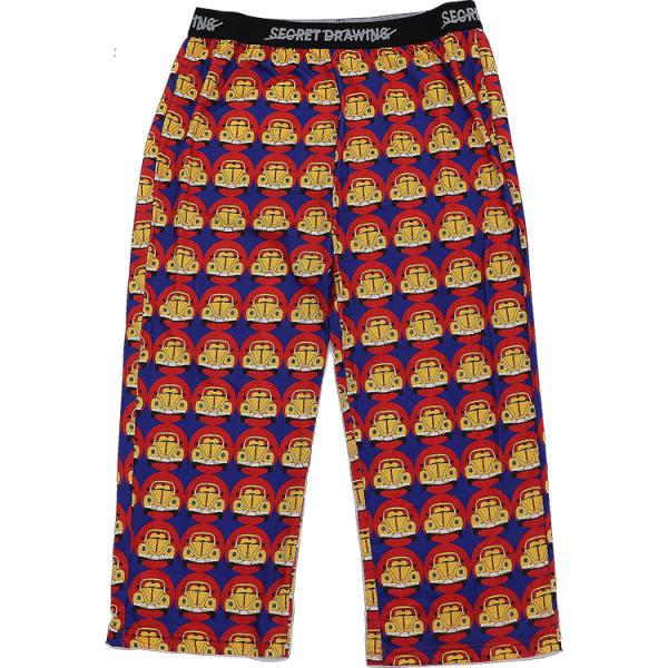 乗り物 くるま 車 モチーフ ステテコ メンズ 前とじ ストレッチ メンズステテコ フィット 7分丈...