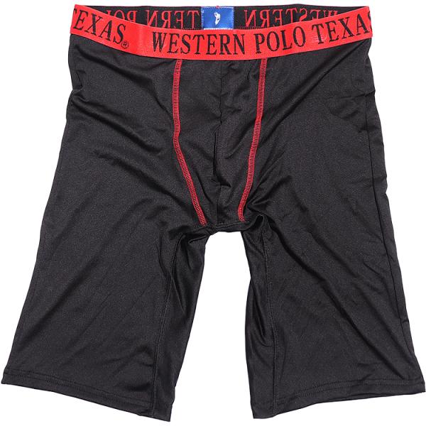 POLO ロングボクサー メンズ 前とじ エステルベア天ストレッチ 股下立体設計 ひざ上 ロングボク...