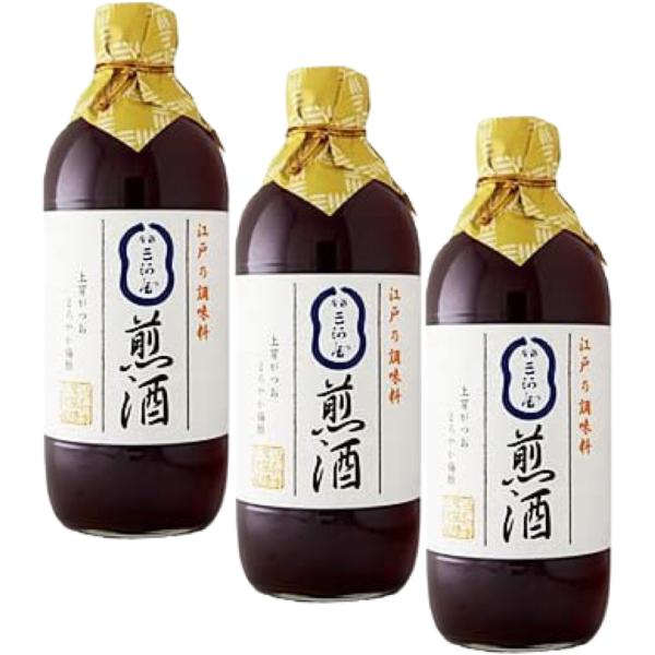 煎酒 いりざけ 600ml×3本セット 銀座三河屋 だし鰹 和風だし 保存料無添加 調味料 鍋料理 ...