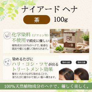 白髪染め ヘアカラー ヘナ+木藍 茶系 (No...の詳細画像1