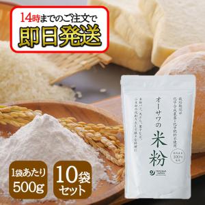 オーサワ 国産 米粉 500g 10袋 国産米100％使用 パン ケーキ スイーツ お菓子