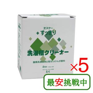 エスケー石鹸 すっきり洗濯槽クリーナー (500g×2個入) 5箱セット 洗濯槽 黒カビ 掃除 洗濯機 縦型