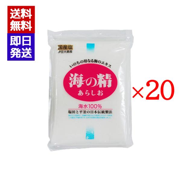 海の精 あらしお 赤 500g 20袋セット 国産 塩 調味料 伊豆大島 無添加