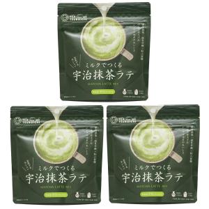 つぼ市製茶本舗 ミルクでつくる宇治抹茶ラテ 100g×3袋セット 堺 添加物不使用 送料無料｜vape-land