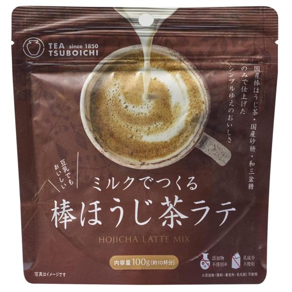 つぼ市製茶本舗 ミルクでつくる棒ほうじ茶ラテ 100ｇ 堺 添加物不使用 送料無料