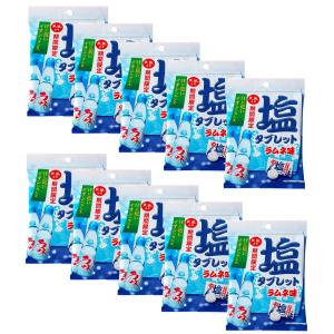 天塩の塩タブレット ラムネ味 24g×10袋セット タブレット 塩分補給 天塩 送料無料