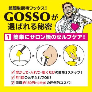 GOSSO ブラジリアンノーズワックス 10回...の詳細画像1