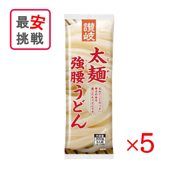 さぬきシセイ 讃岐太麺強腰うどん 300g 5袋セット 讃岐うどん 乾麺