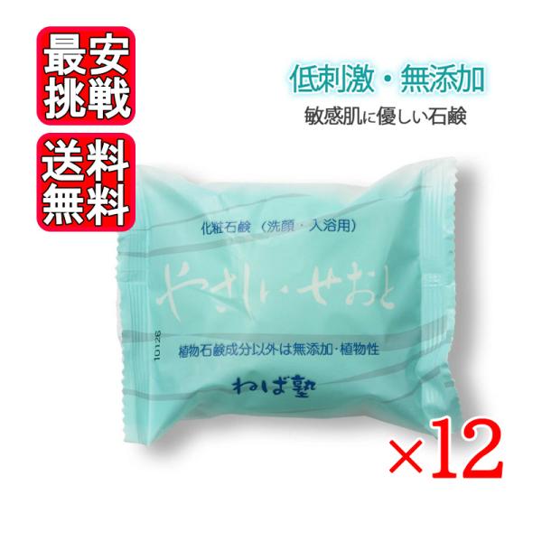 ねば塾 石鹸 やさしいせおと 100g 12個セット 低刺激 無添加