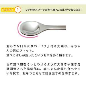 ののじ 離乳食スプーン 日本製 食洗器可 ステ...の詳細画像1