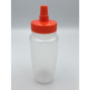はちみつ容器 740ml (オレンジキャップ) ストレート型 業務用
